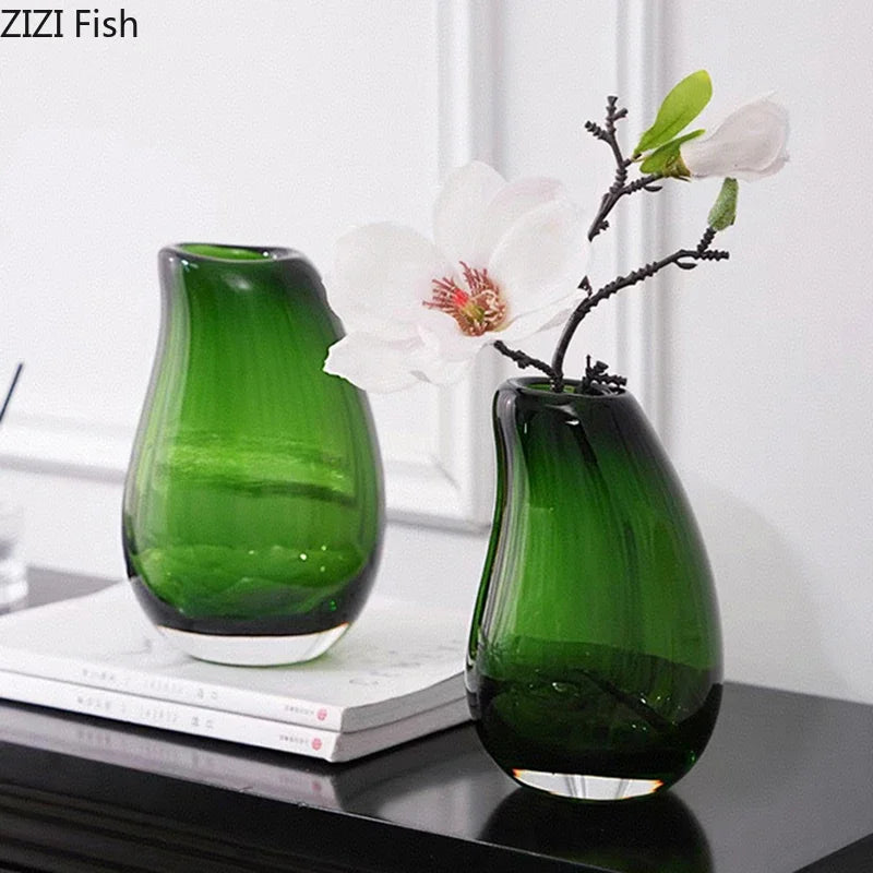 DecorBites™ Double Glass Vase Hydroponic Flower Pot: Desk Decor, Floral Arrangement Aesthetics