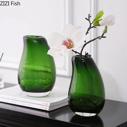DecorBites™ Double Glass Vase Hydroponic Flower Pot: Desk Decor, Floral Arrangement Aesthetics
