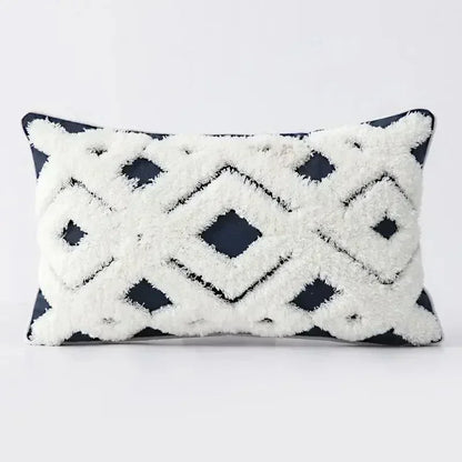 DecorBites™ Bohemian Tufted Tassel Cushion Cover | Plush Embroidered Decorative Pillow for Sofa