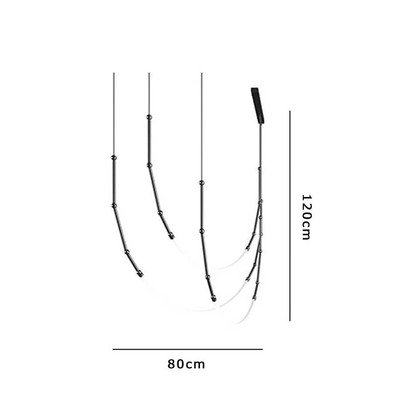 DecorBites™ LED Chandelier: Modern Minimalist Design for Luxury Home Decor