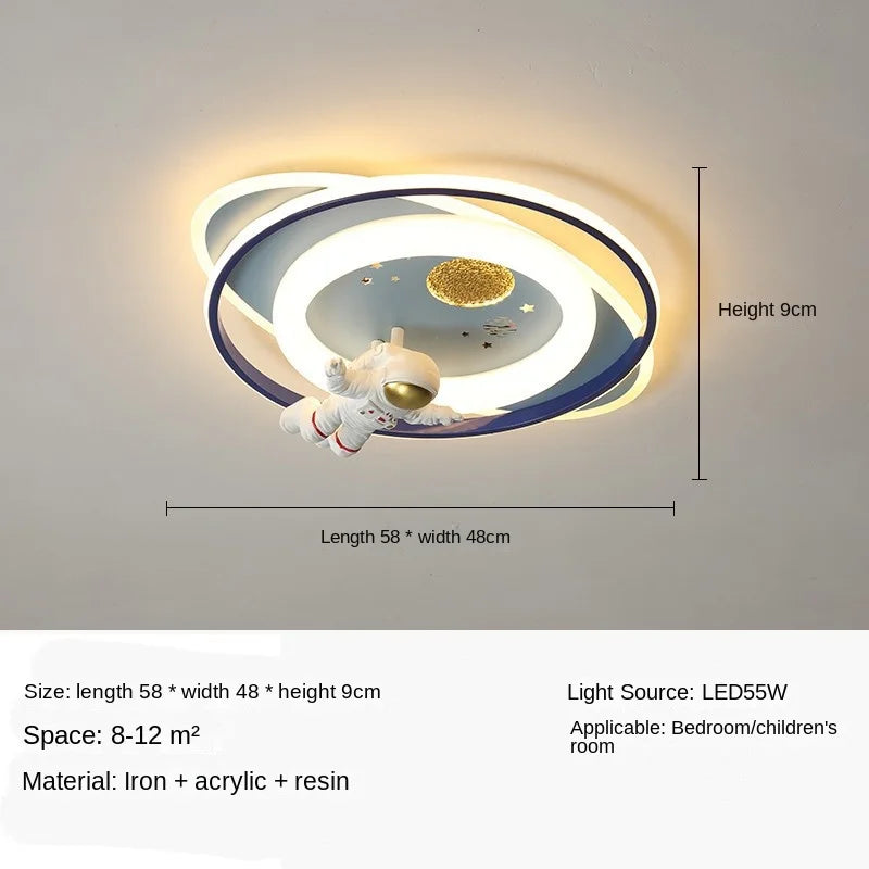 ديكوربايتس™ - إضاءة سقف غرفة نوم رواد الفضاء للأطفال - وحدات إضاءة عصرية لغرف الأولاد والبنات