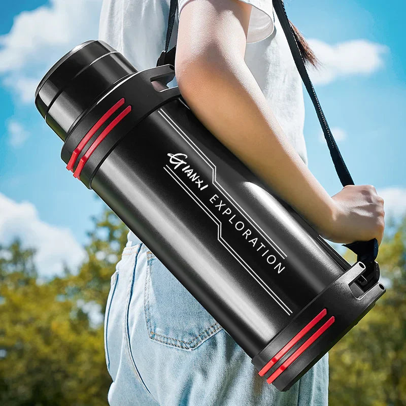 DecorBites™ Stainless Steel Travel Kettle - Hot Water Thermos Bottle