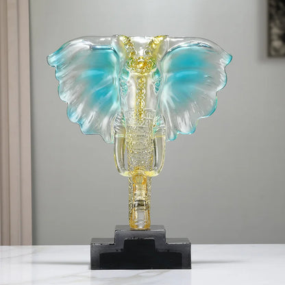 DecorBites™ Crystal Elephant Sculpture Home Decor Ornament