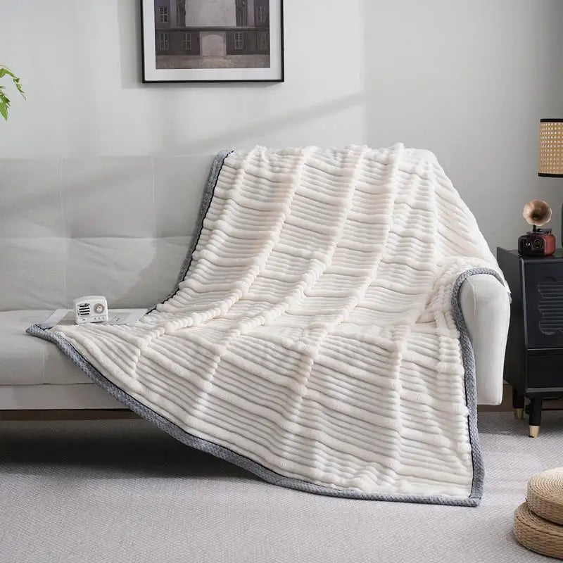 DecorBites™ Light Luxury Sofa Blanket for Autumn/Winter, Cozy Office and Bedroom Blanket