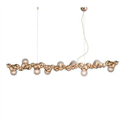 Nordic LED Pendant Lamp Gold 9-Head Elongated