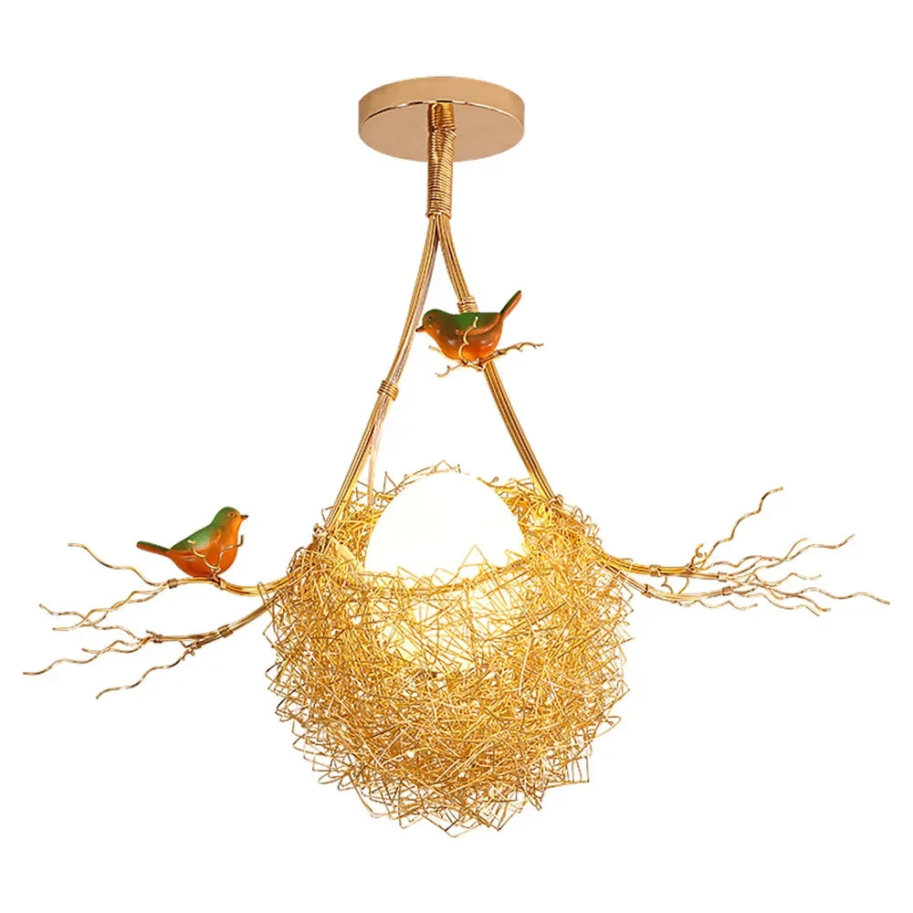 Gold Nest LED Chandelier