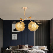 Gold Nest LED Chandelier