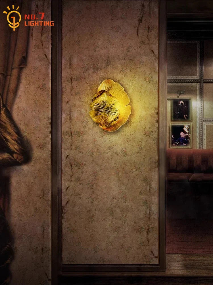 DecorBites™ Designer Copper Wall Lamp LED G9 Gold/Chrome Art Decor Living Room Bedroom