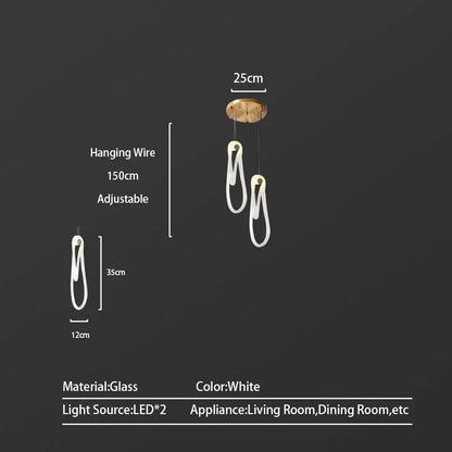 Lámpara colgante LED DecorBites™ para salón y comedor, luminaria de lujo