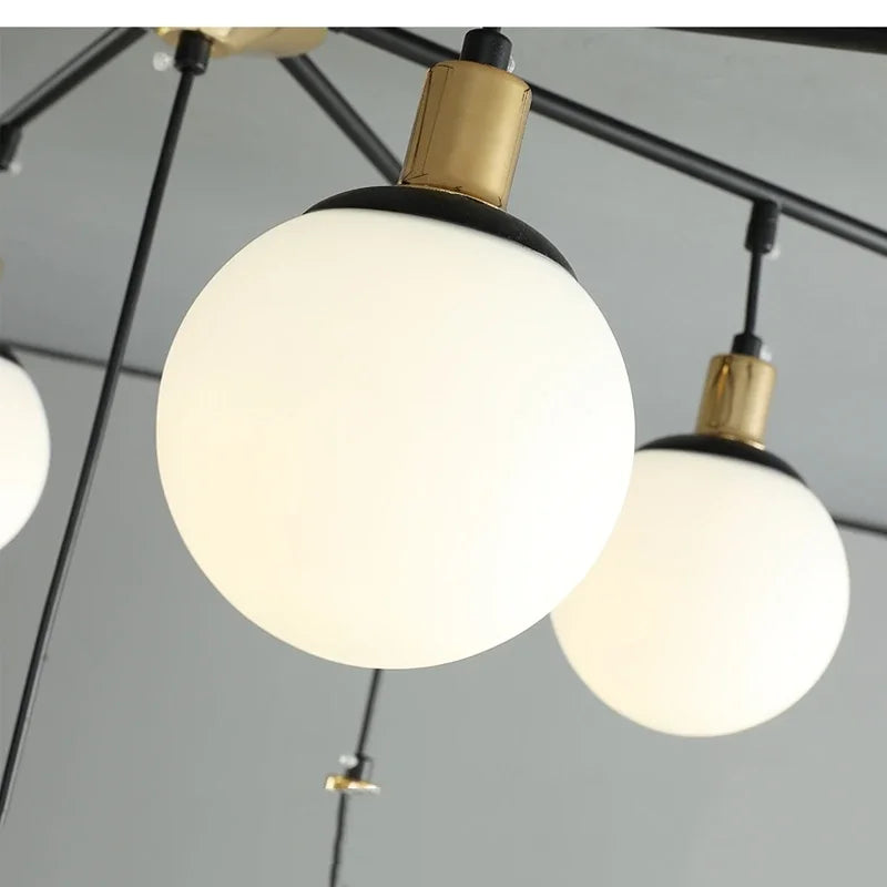 ثريا DecorBites™ المصنوعة من جزيئات كرات الزجاج الفني لغرفة المعيشة، وغرفة الأطفال، وغرفة الدراسة، وديكور المنزل