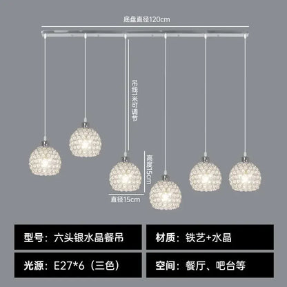 DecorBites™ Crystal Dining Pendant Lamp - Modern Nordic Minimalist Design