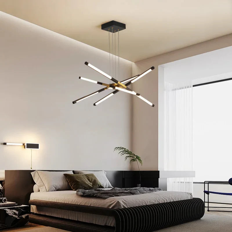 DecorBites™ Dimmable LED Ceiling Chandelier, Modern Interior Lighting for Dining Room, Bedroom, Living Room