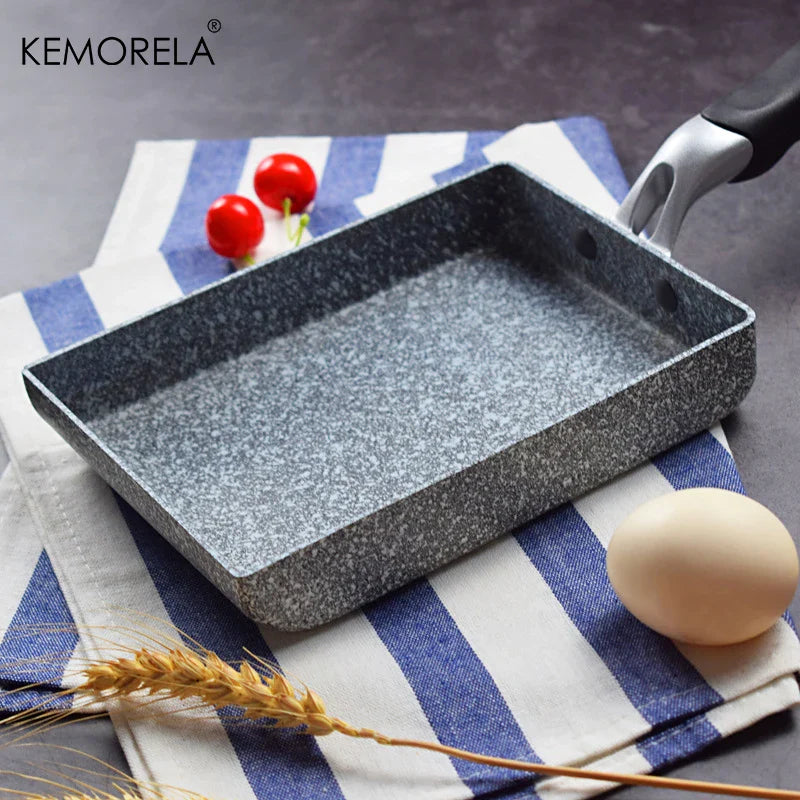 DecorBites™ Japanese Medical Stone Non-Stick Frying Pan | Tamagoyaki Omelette Pan