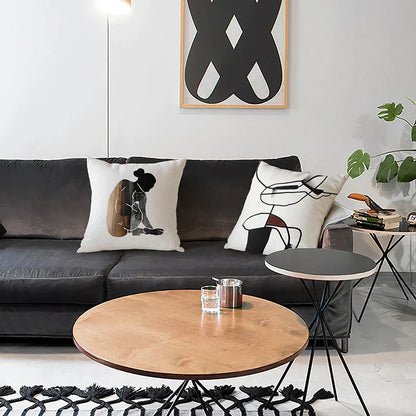 Funda de cojín para sofá DecorBites™ con diseño geométrico artístico - Decoración de lujo para el hogar