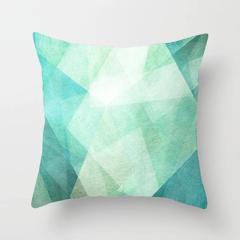 Geometric Leaf Feather Cushions