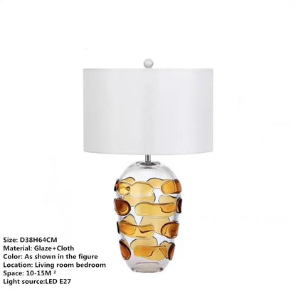 DecorBites™ Glaze Table Lamp - Nordic Modern Design for Living Room, Bedroom, Hotel