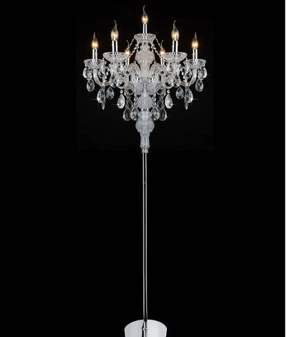 DecorBites™ Crystal Floor Lamp: Modern French Style for Living, Bedroom, Dining, Kitchen