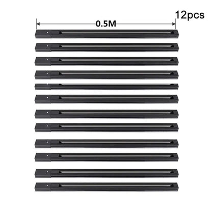 DecorBites™ Aluminum Track Rails for LED Spotlights with T-L Connector
