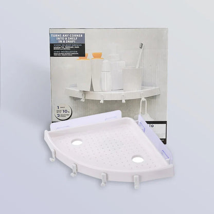 DecorBites™ Bathroom Shelf Organizer Caddy Plastic Wall Holder Storage for Shower Essentials