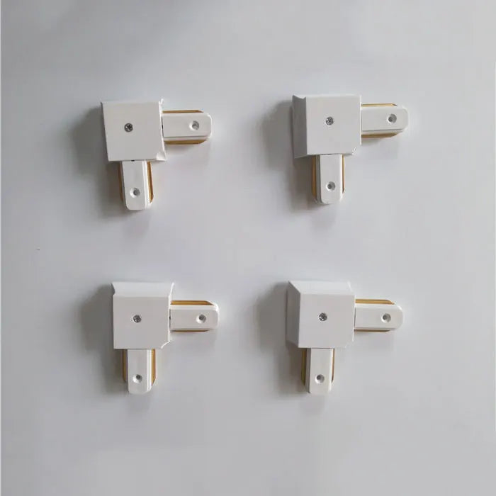 DecorBites™ Ceiling Track Rail Connector Set: Black/White, Straight/Cross, 0.5m/1m, 2-Wire