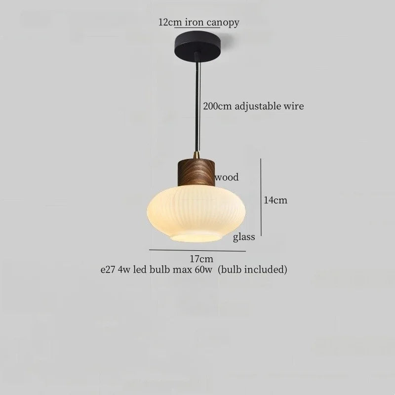 DecorBites™ Glass LED Pendant Light - Modern Nordic Hanging Lamp for Home and Dining