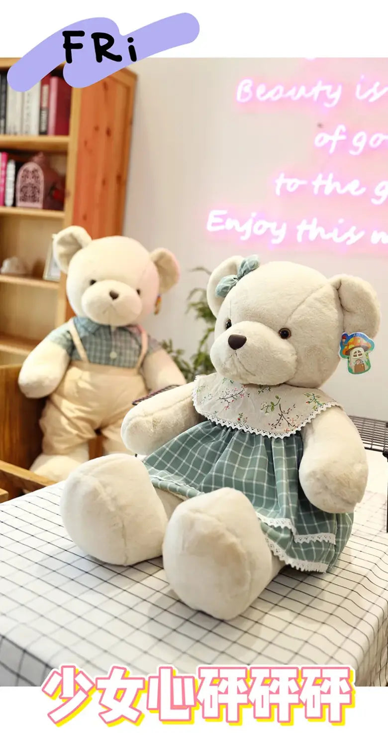 Decorbites™ Juguetes de Peluche de Oso Pareja de 80 cm Regalo de Navidad