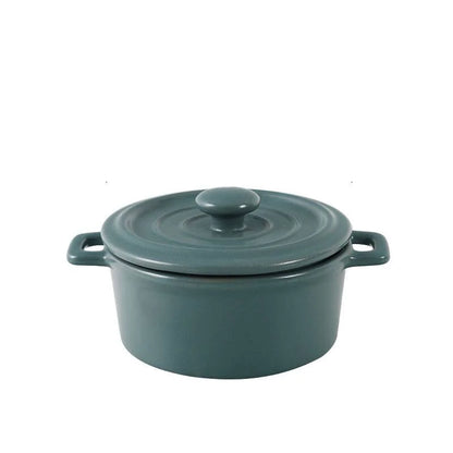 DecorBites™ Ceramic Mini Soup and Dessert Bowl with Cover - Multipurpose Cookware for Baby Food, Steaming, and Stewing