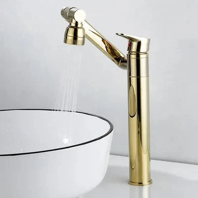 DecorBites™ Gold Multifunction Bathroom Sink Faucet Hot Cold Water Mixer Deck Mounted