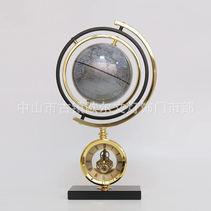 DecorBites™ Clock Globe Decoration: Elegant Office & Living Room Home Decor