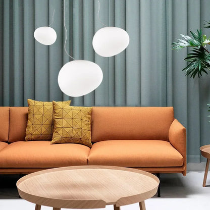 DecorBites™ Gregg Glass Pendant Lights for Living Room, Bedside, Modern Round Ceiling Lamps