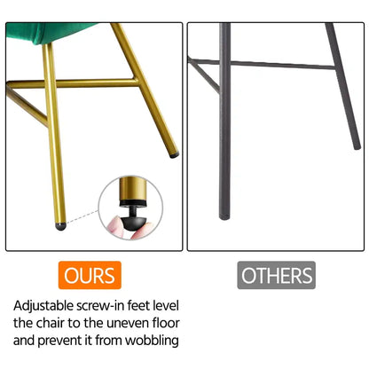 كرسي DecorBites™ Alden Design Velvet Club Accent - كرسي استرخاء أخضر لمساحات معيشة أنيقة