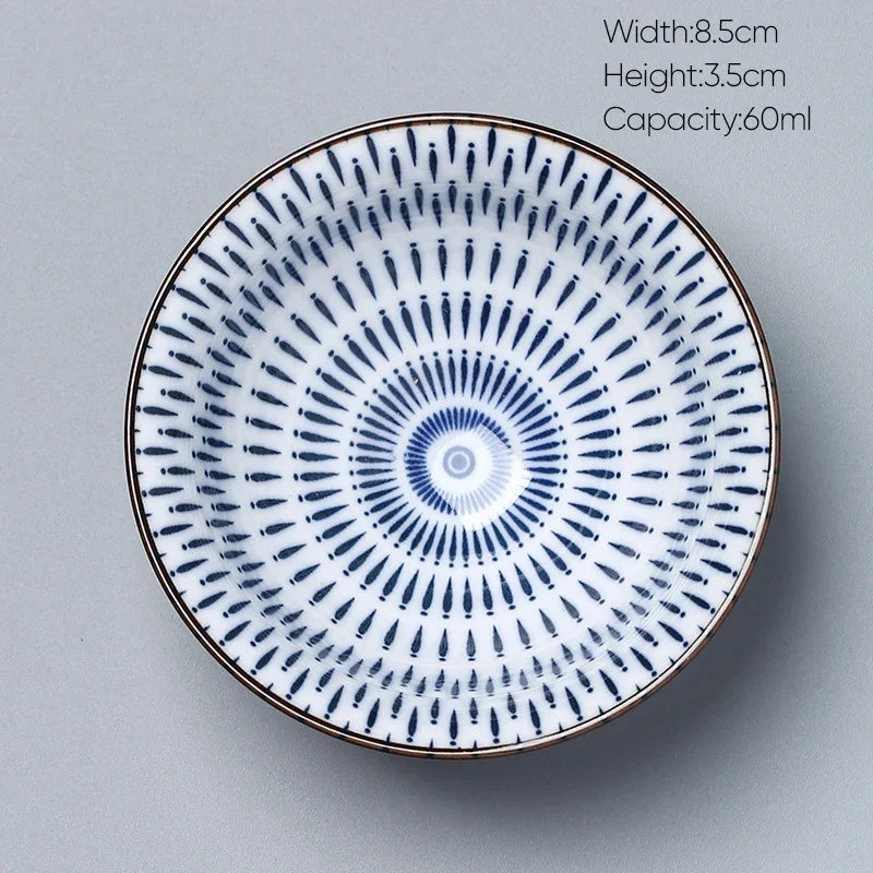 DecorBites™ Ceramic Kung Fu Tea Cup, Japanese Style Porcelain Espresso Coffee Cup