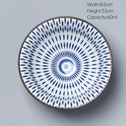 DecorBites™ Ceramic Kung Fu Tea Cup, Japanese Style Porcelain Espresso Coffee Cup