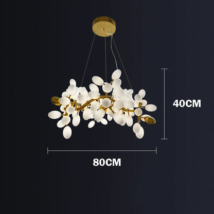 DecorBites™ Gold Grape Chandelier Glass Pendant Lights for Living Room & Dining Room