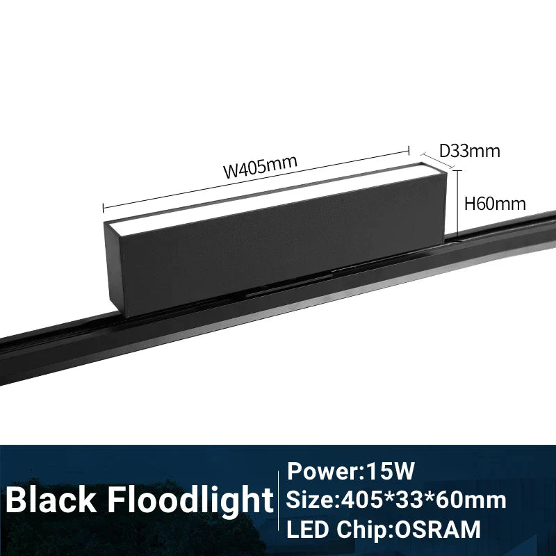 DecorBites™ LED Track Light 10/20W COB Adjustable Grille Spot Lamp Linear Fill Rail Lighting