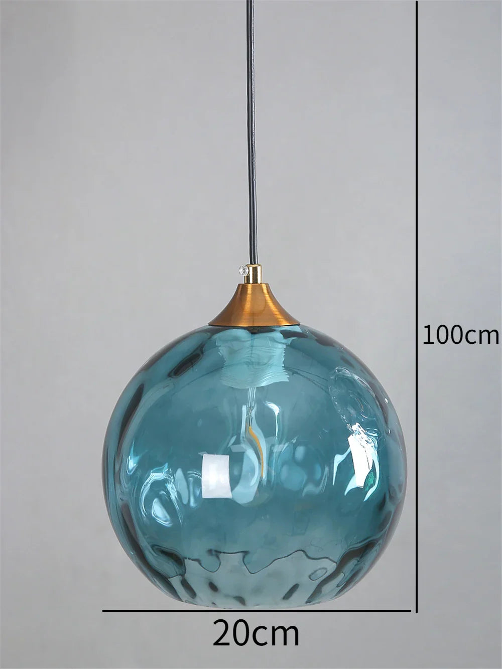 Lámpara de araña LED colgante con bola de cristal DecorBites™ para dormitorio, comedor y cocina