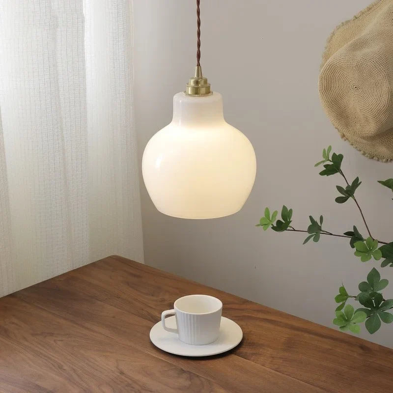 DecorBites™ Green Glass LED Pendant Lights Modern Hanging Lamp Home Decor