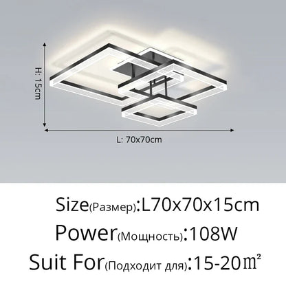 ثريا دائرية من الأكريليك من DecorBites™ - ديكور إضاءة داخلي عصري لغرفة المعيشة