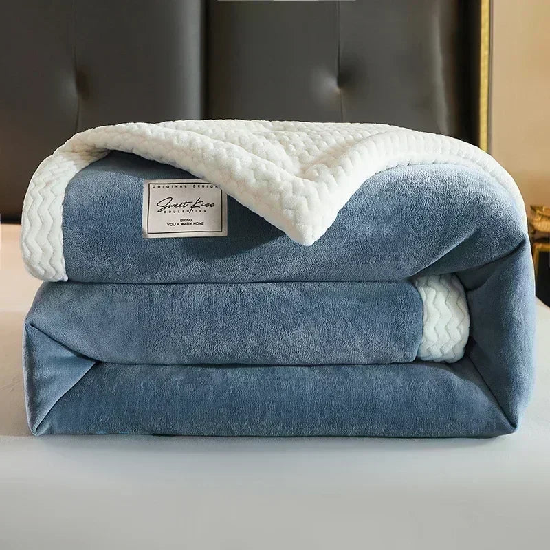 Decobites Fleece Weighted Blanket: Super Soft, Anti-Pilling, Keep Warm for Beds