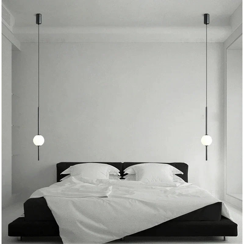 DecorBites™ Gold Pendant Light, Modern 1-Light Ceiling Fixture for Bedroom and Living Room