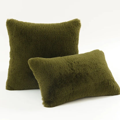 DecorBites™ Green Embroidered Tufted Cushion Cover - Modern Minimalism Art Design