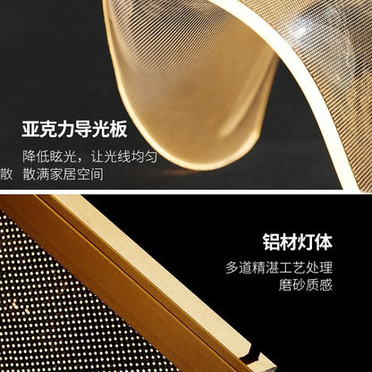 DecorBites™ LED Chandelier: Modern Adjustable Hanging Lamp for Living Room and Staircase Lighting