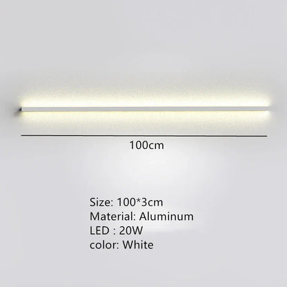 DecorBites™ Dimmable Long Wall Lamp: Stylish Bedroom Light Strip for Master Bedroom, TV Background, Sofa Decor