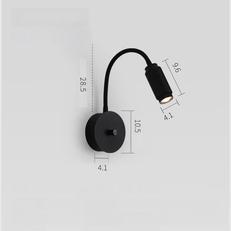 DecorBites™ Adjustable Angle Dimmable LED Spotlight Wall Lamp Night Light