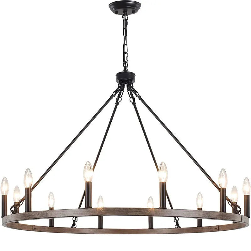 DecorBites™ Iron Candle Chandelier for Living Room Bedroom Dining Room