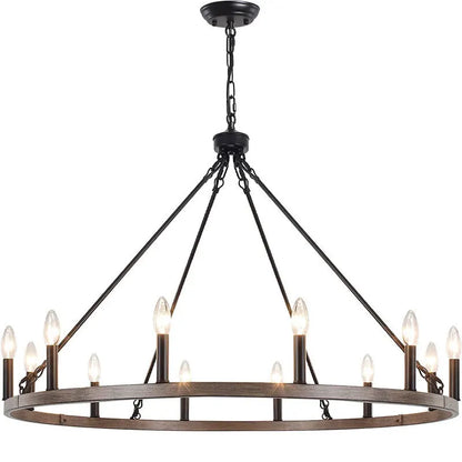 DecorBites™ Iron Candle Chandelier for Living Room Bedroom Dining Room