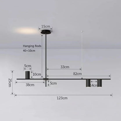 DecorBites™ Black Chandelier Pendant Lights for Dining Table, Kitchen, Living Room