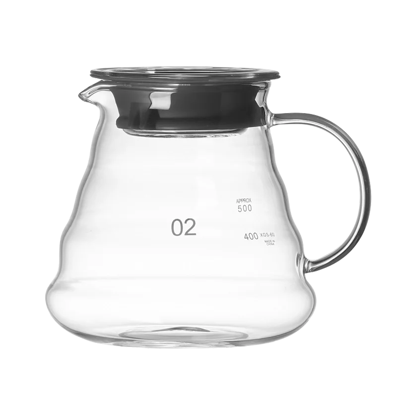 Decorbites™ Cafetera de Vidrio: Tetera Artesanal para Compartir, Taza con Filtro y Tetera
