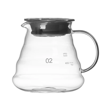 Decorbites™ Cafetera de Vidrio: Tetera Artesanal para Compartir, Taza con Filtro y Tetera