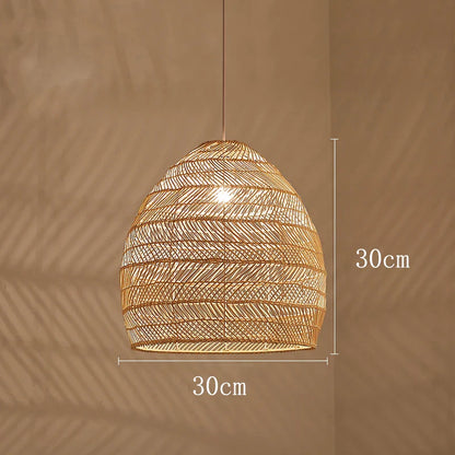 Handmade Chinese Style Rattan Pendant Light